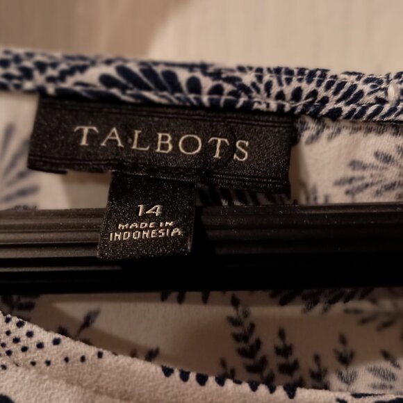 Talbots, Short Sleeve Blouse with ties - Picture 4 of 5
